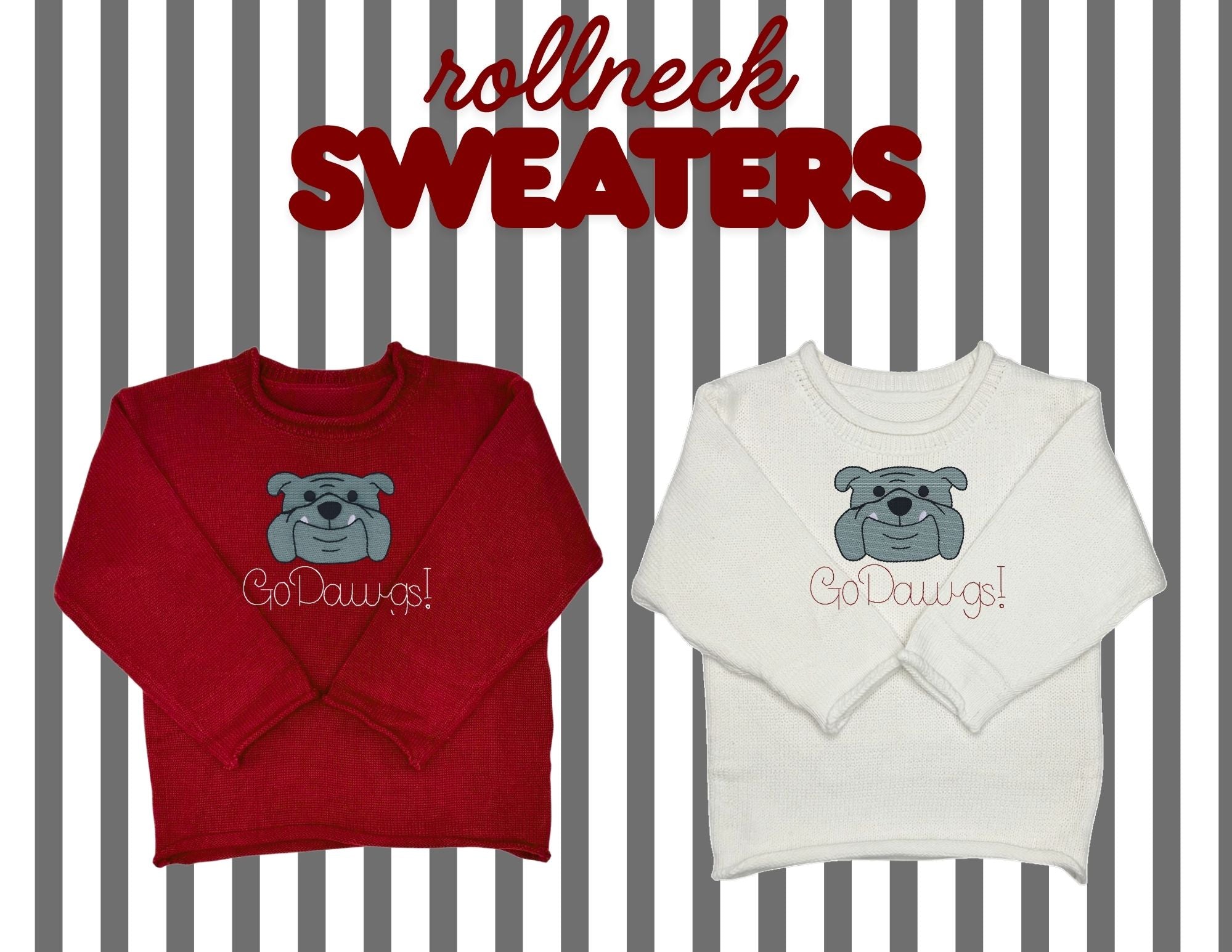 Collegiate Roll-neck Sweaters