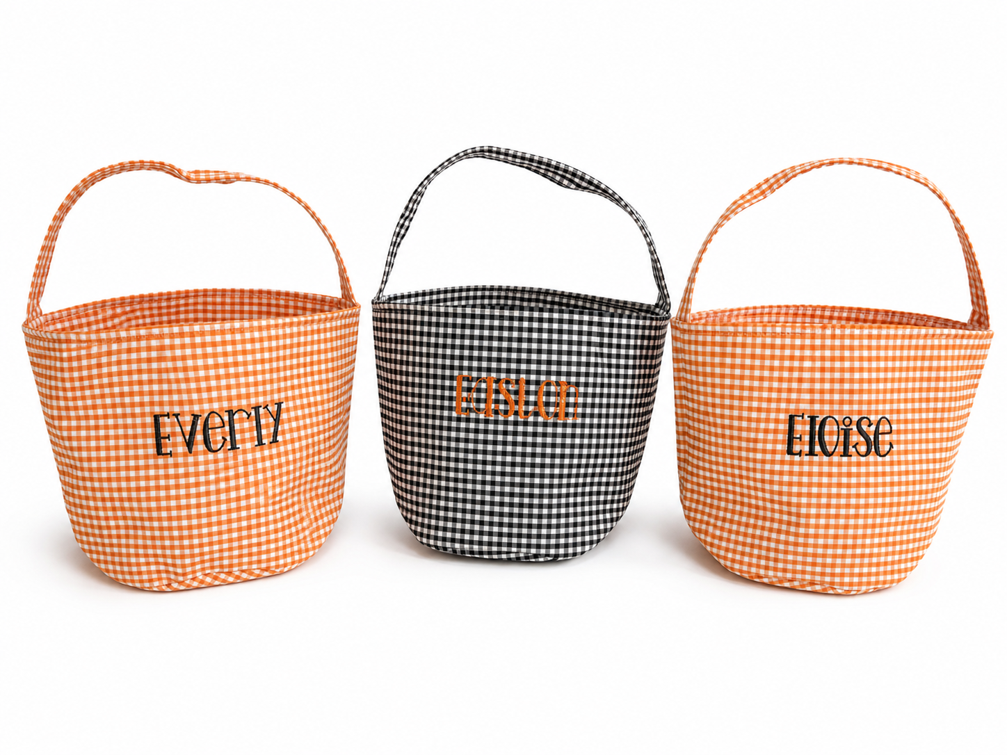Embroidered Halloween Baskets