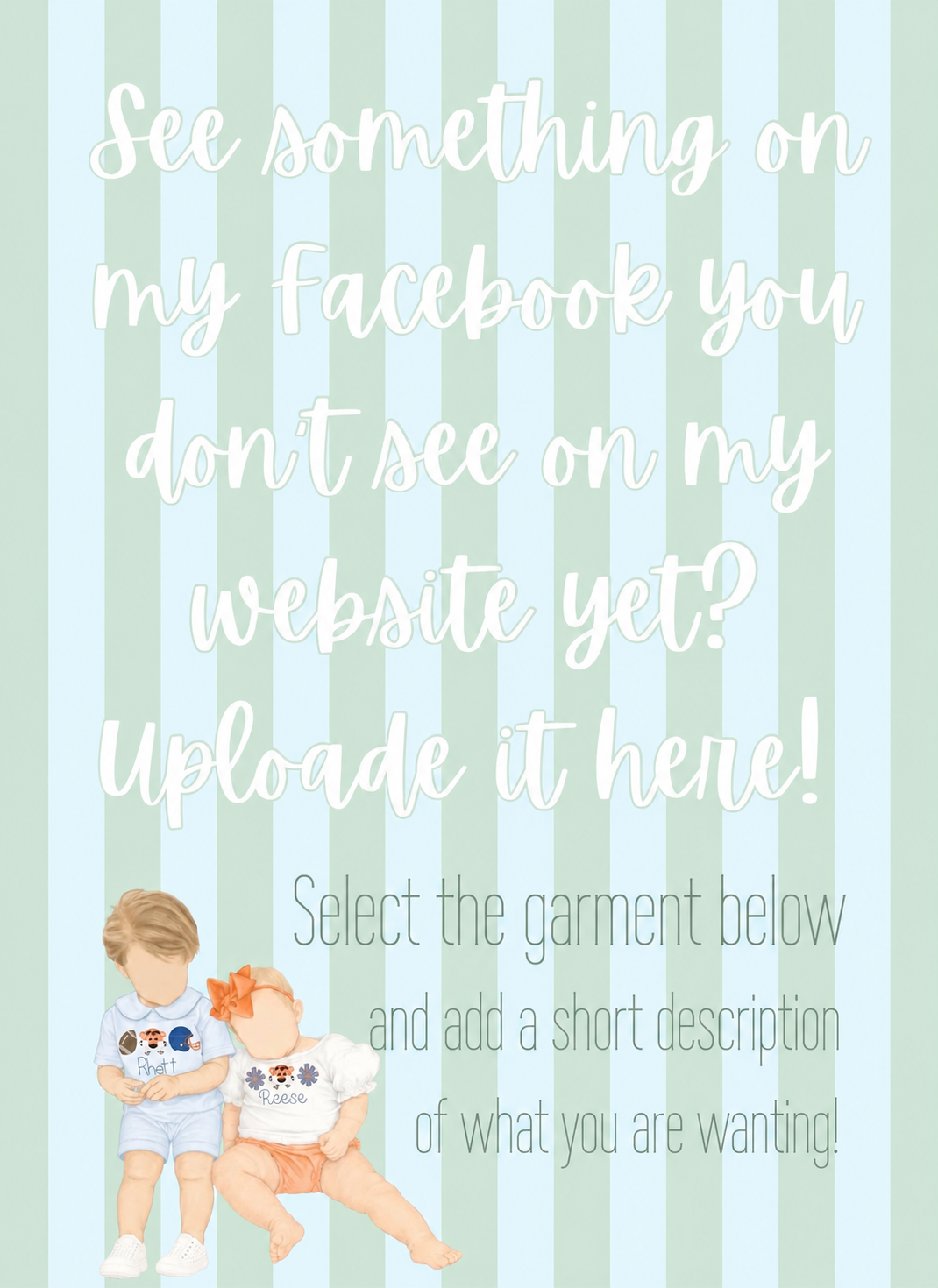 Designs not on website yet + Customs